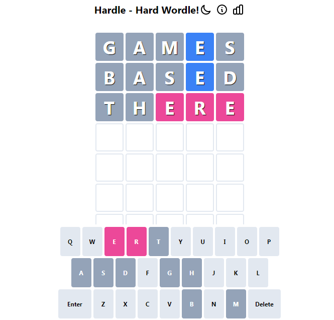Hardle - The hardest word guessing game