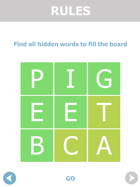 Word Search - Find out spoken phrases